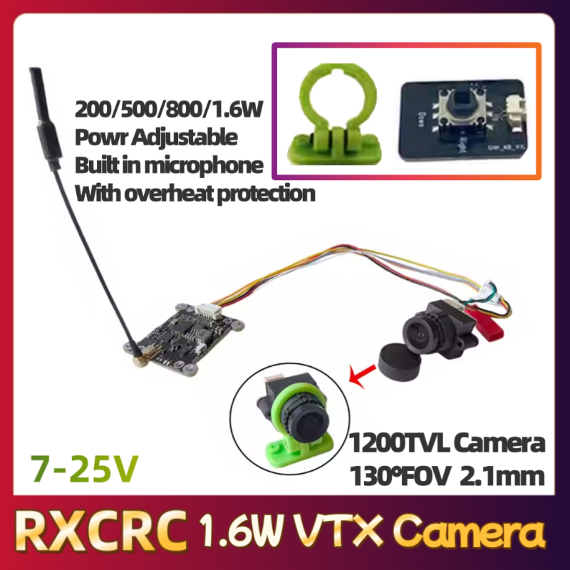 Modul RXCRC 5.8G 48CH 1.6W VTX - Drone Camera ulasan dan harga